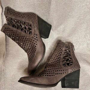 Coconuts by Matisse Dark Brown Cut-Out Ankle‎ Boots